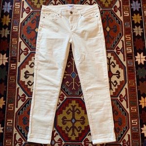 PAIGE Kylie Crop White Skinny Jeans, size 31